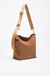 Bolso Carlino grande gabardina canela