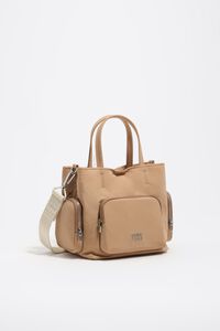 Bolso bandolera Pocket peque&ntilde;o nylon camel