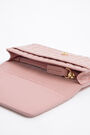 Cartera solapa croco rosa Cartera solapa croco rosa