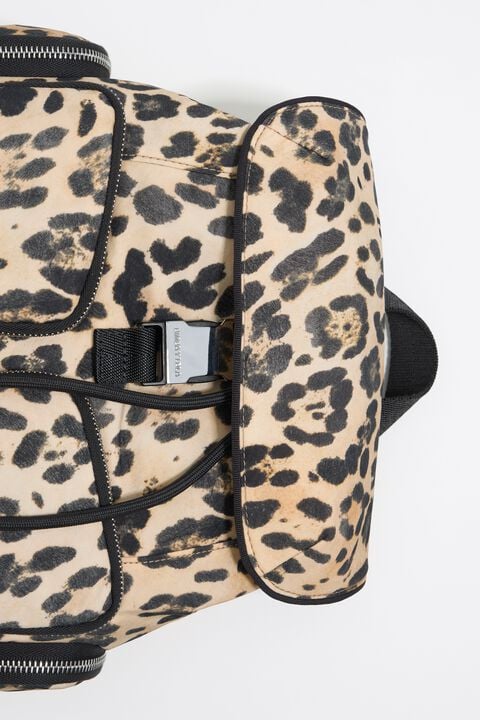Mochila mediana nylon Leopard natural Mochila mediana nylon Leopard natural