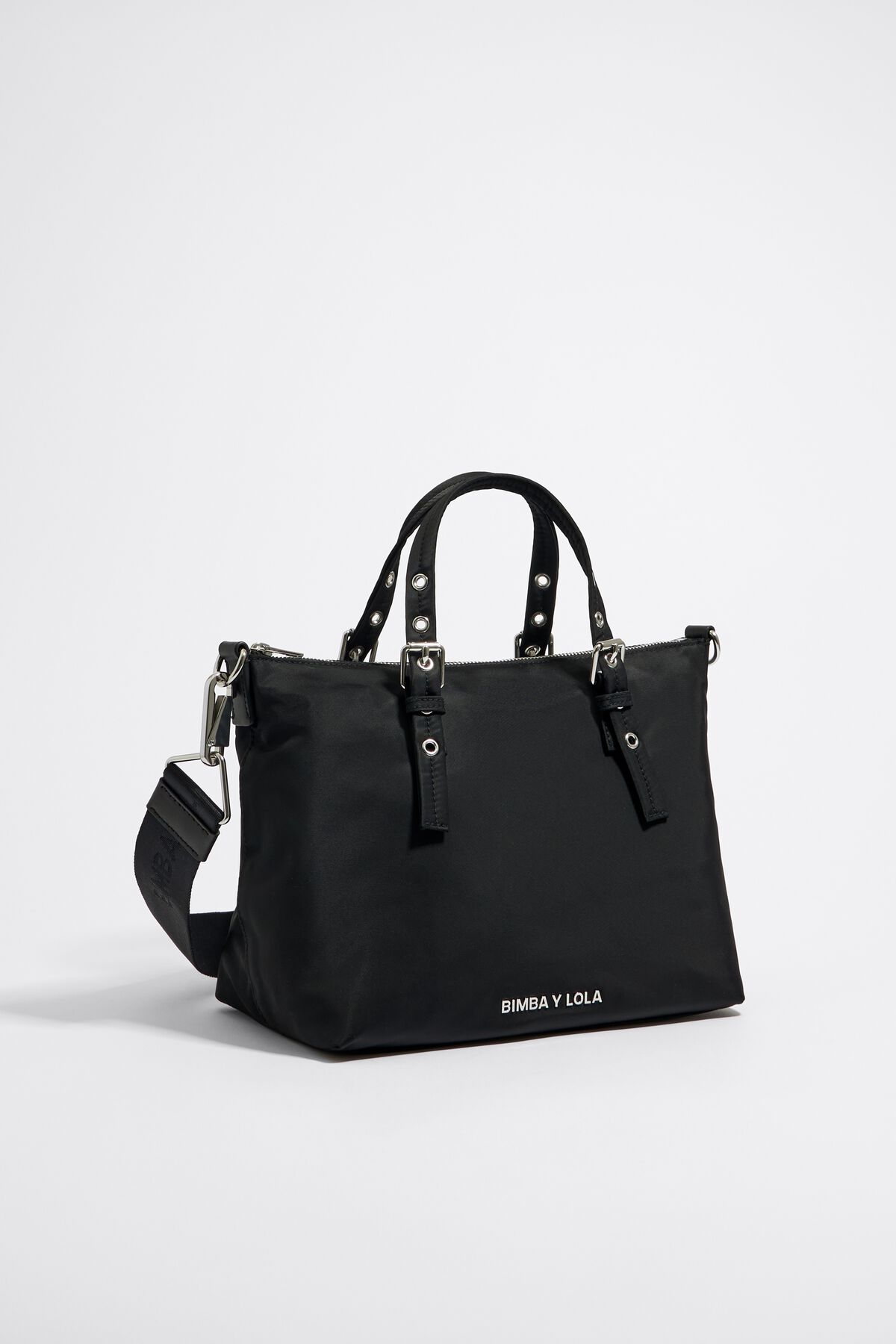Shopper Mediano Bimba Y Lola Bolso Nylon Negro Bolso Nylon Bimba