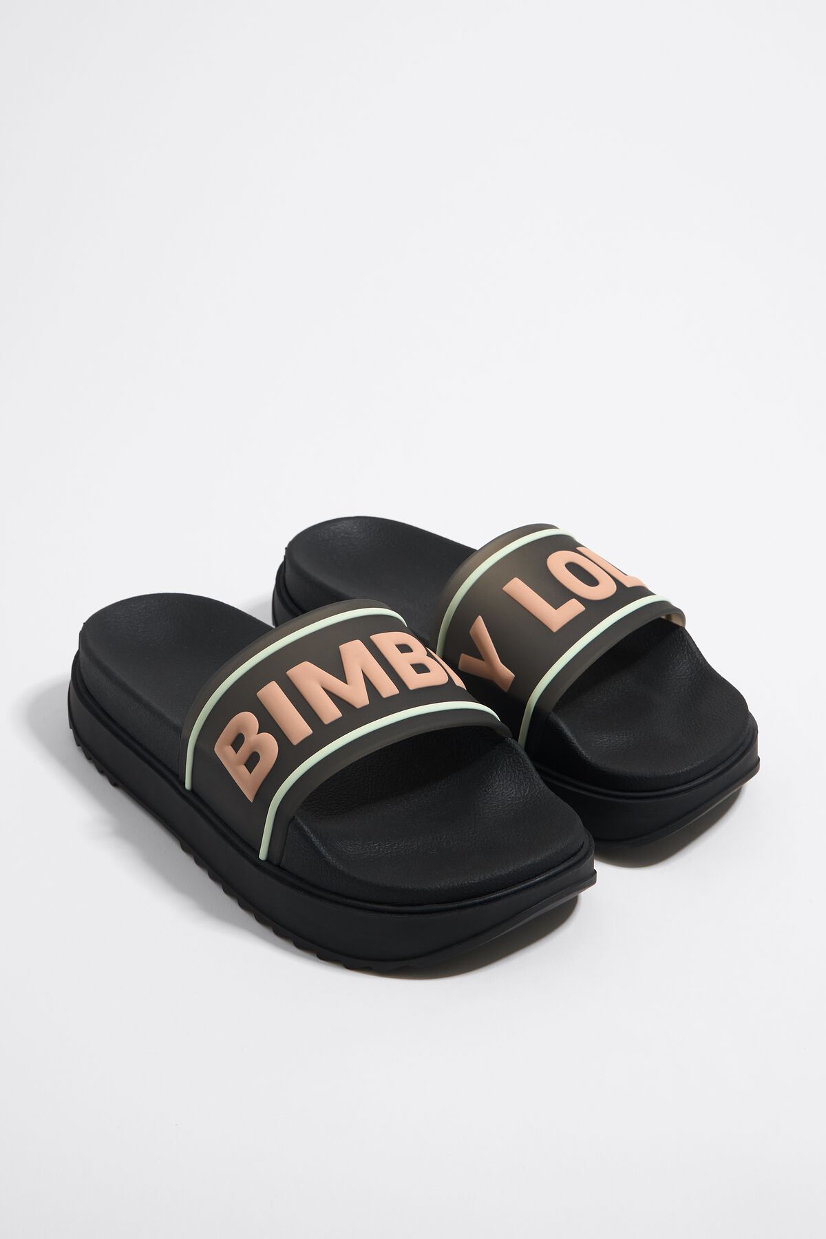 Chancla Plataforma Chanclas Negras Bimba Y Lola Bimba Y Lola