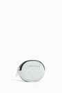 Monedero ovalado nylon plata Monedero ovalado nylon plata