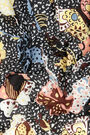 Chal lunas y mariposas negro Chal lunas y mariposas negro