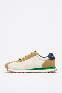 Deportiva retro serraje y nylon 13 18 arena