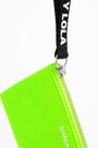 Monedero plano M verde neón Monedero plano M verde neón