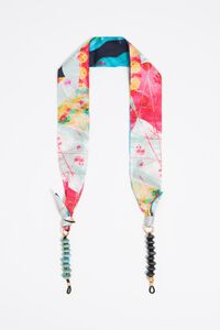 Cuelga gafas pañuelo rosa