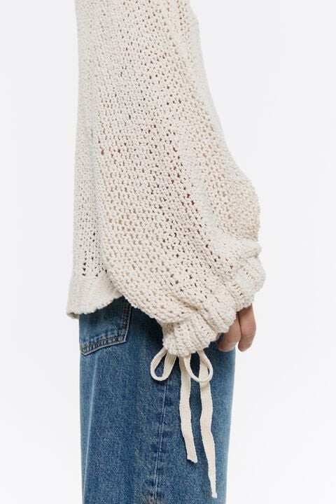 Jersey oversize calado marfil Jersey oversize calado marfil