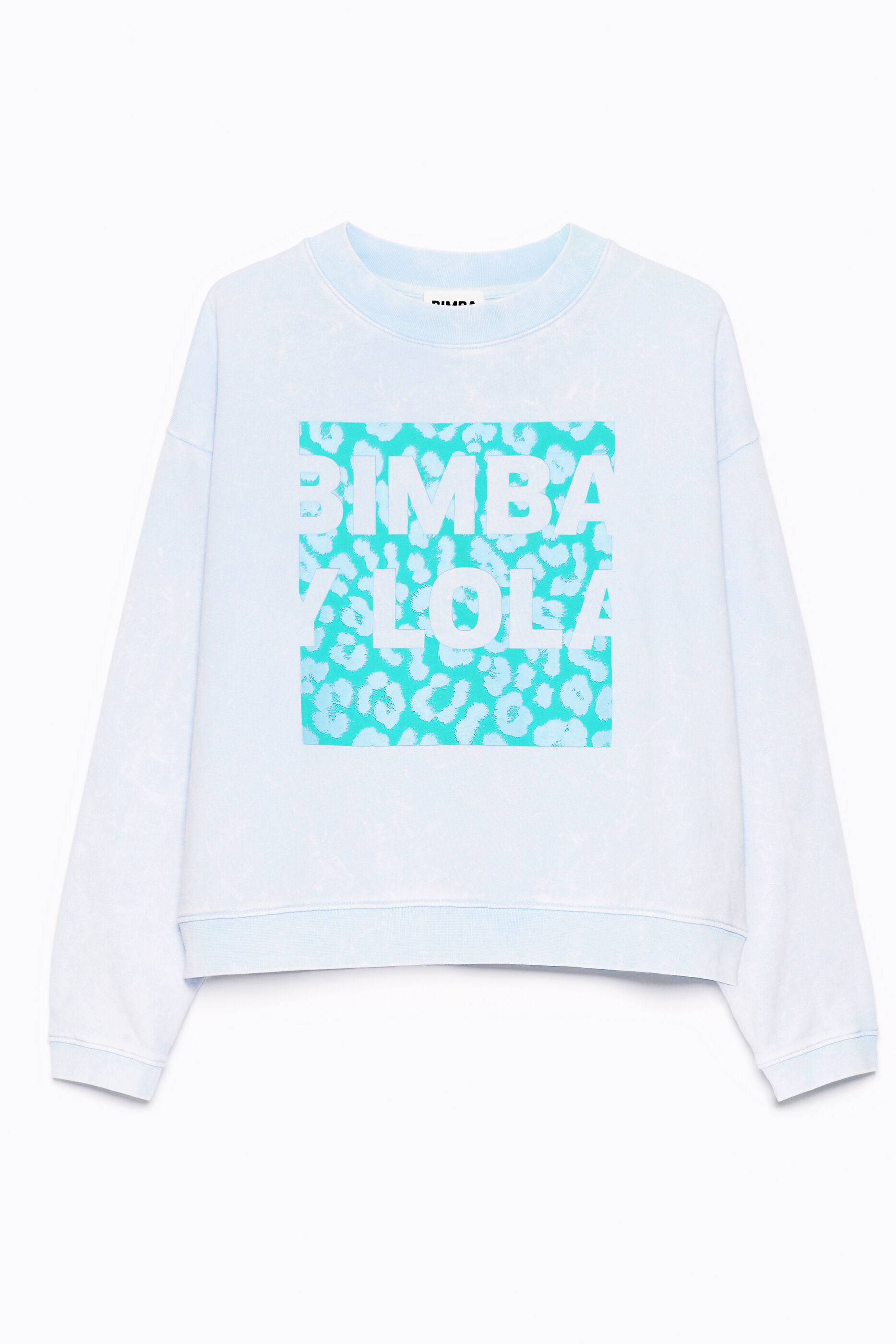 Sudadera logo boxy azul