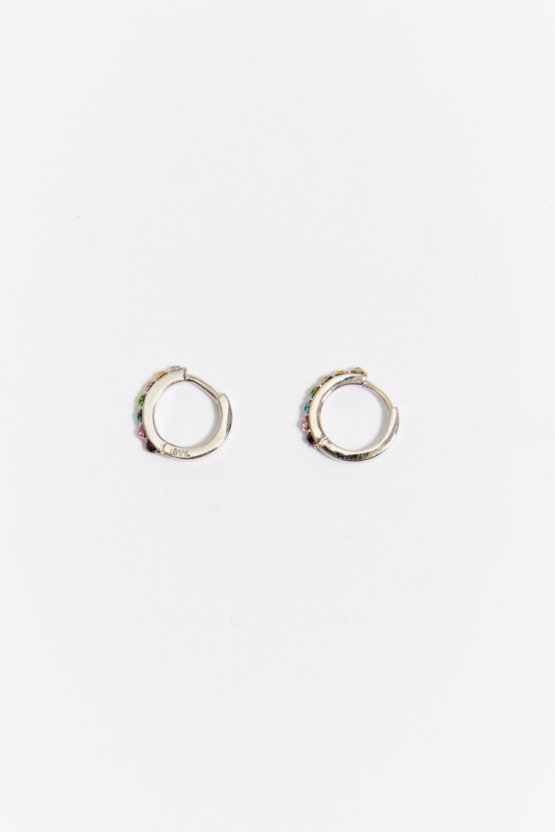 Pendientes aro mini plateados
