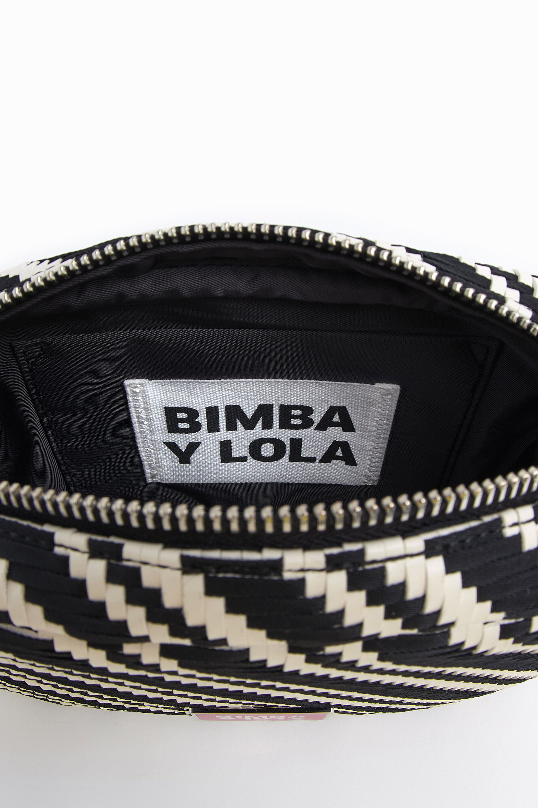 Bolso bandolera S trenzado blanco