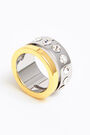 Anillo ancho cristales transparente Anillo ancho cristales transparente