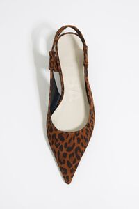 Salón destalonado piel print leopardo Salón destalonado piel print leopardo