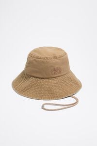 Gorro algod&oacute;n lavado camel