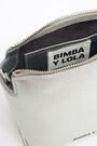 Bolso bandolera S rectangular piel plata Bolso bandolera S rectangular piel plata