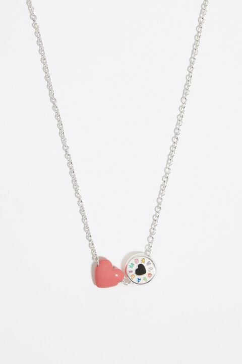 Collar logo corazón rosa Collar logo corazón rosa