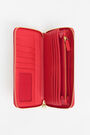 Billetera libro piel roja Billetera libro piel roja