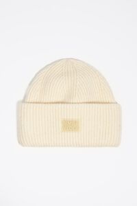 Gorro punto marfil