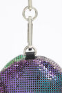 Bolso cilíndrico malla iridiscente Bolso cilíndrico malla iridiscente