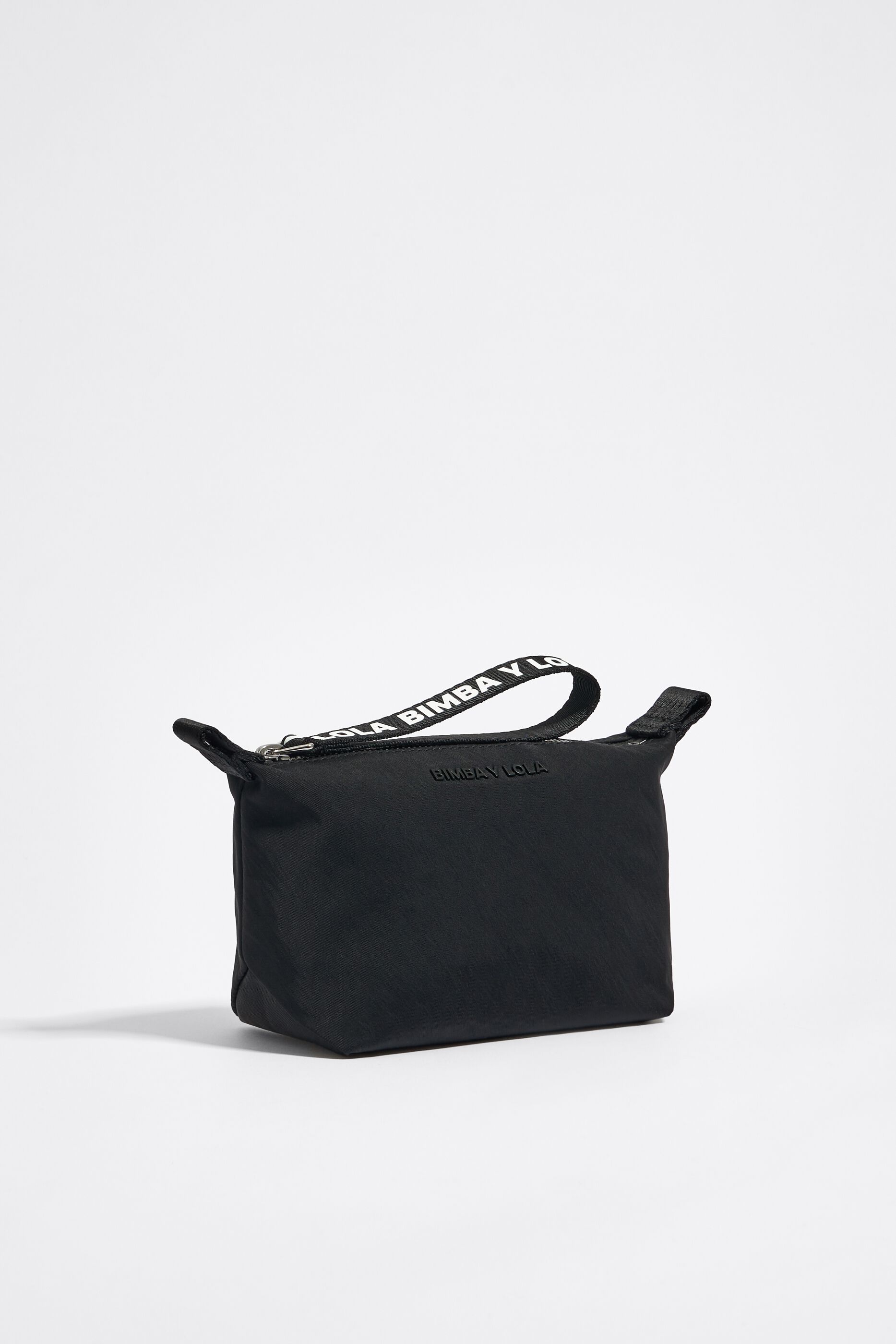 Neceser trapecio pequeno nylon negro