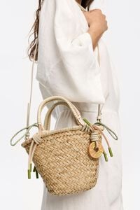 Bolso capazo peque&ntilde;o natural