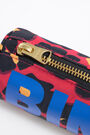 Estuche cilíndrico M nylon leopardo rojo Estuche cilíndrico M nylon leopardo rojo