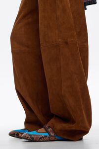 Bailarina deportiva piel y sat&eacute;n azul