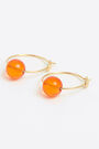 Pendientes pequeños aro cristal naranja Pendientes pequeños aro cristal naranja