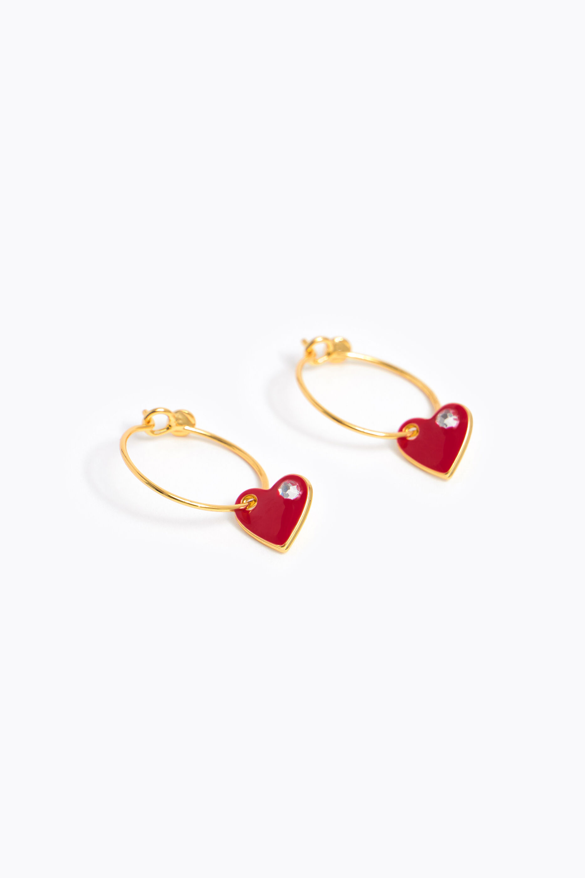 Pendientes aro corazón