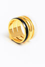 Anillo ancho tres bandas esmaltadas Anillo ancho tres bandas esmaltadas