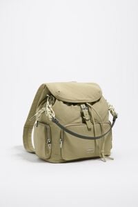 Mochila Pocket nylon caqui claro