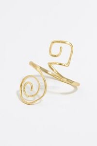 Pulsera espiral dorado