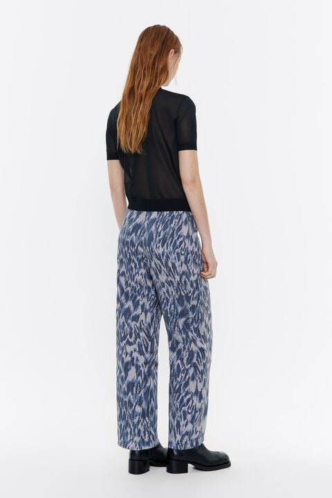 Pantalón fluido Plumancha azul marino Pantalón fluido Plumancha azul marino