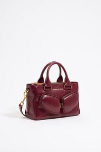 Bolso tote Pocket mediano piel frambuesa