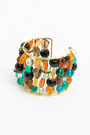 Pulsera ancha vidrio multicolor Pulsera ancha vidrio multicolor
