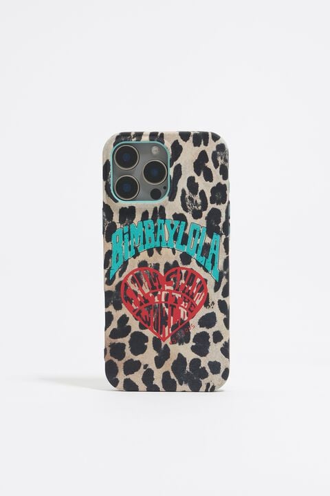 Funda iPhone 16 Pro Max leopardo corazón Funda iPhone 16 Pro Max leopardo corazón
