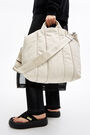 Bolso shopper nylon acolchado L piedra Bolso shopper nylon acolchado L piedra