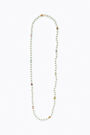 Collar largo perlas letras Collar largo perlas letras