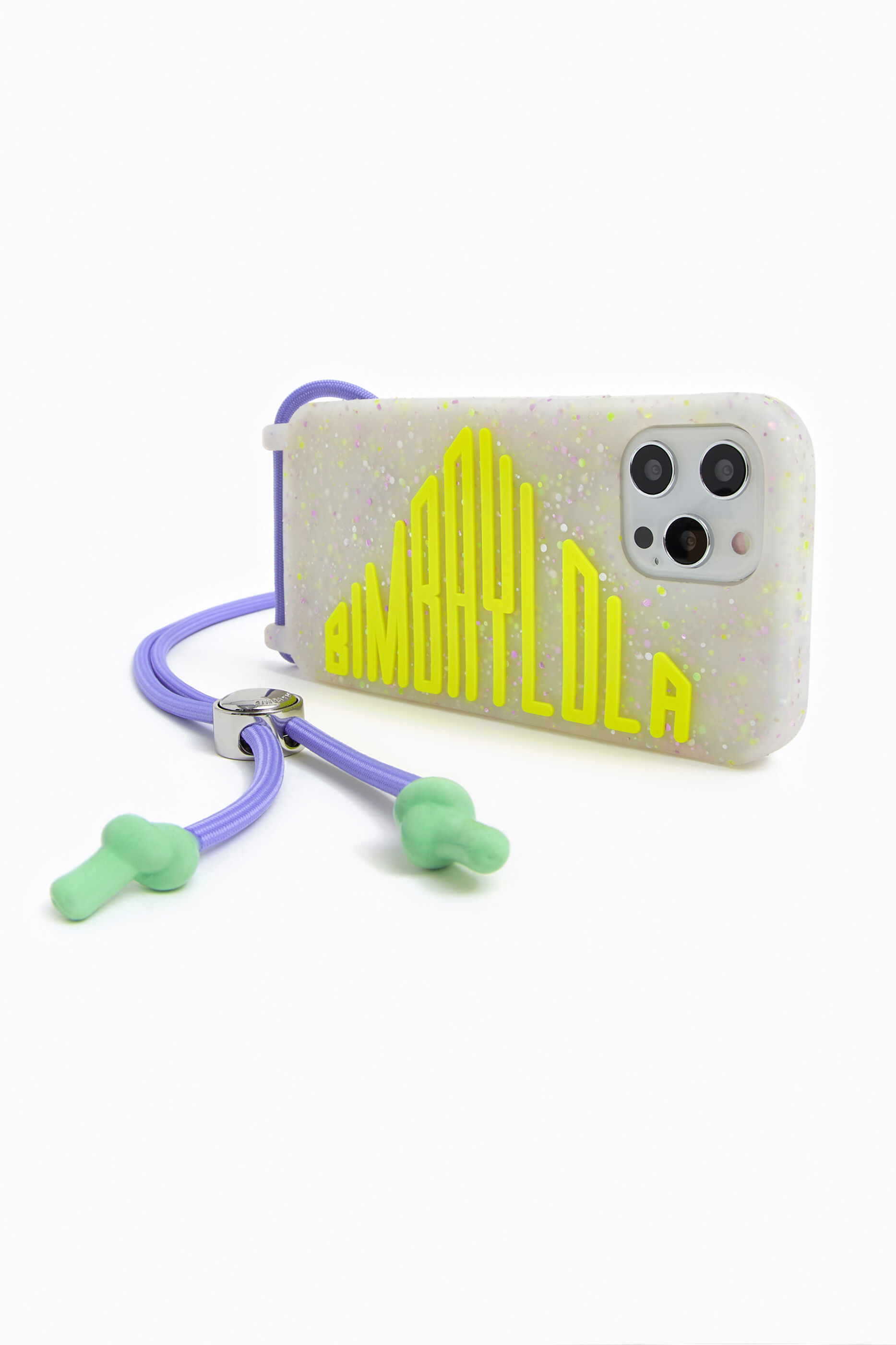 Funda iPhone 12 Pro Max confeti amarillo neón