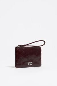 Monedero peque&ntilde;o piel casta&ntilde;a