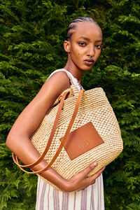 Bolso capazo grande natural