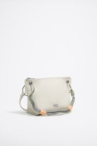 Bolso Trapecio mediano piel blanco roto Bolso Trapecio mediano piel blanco roto