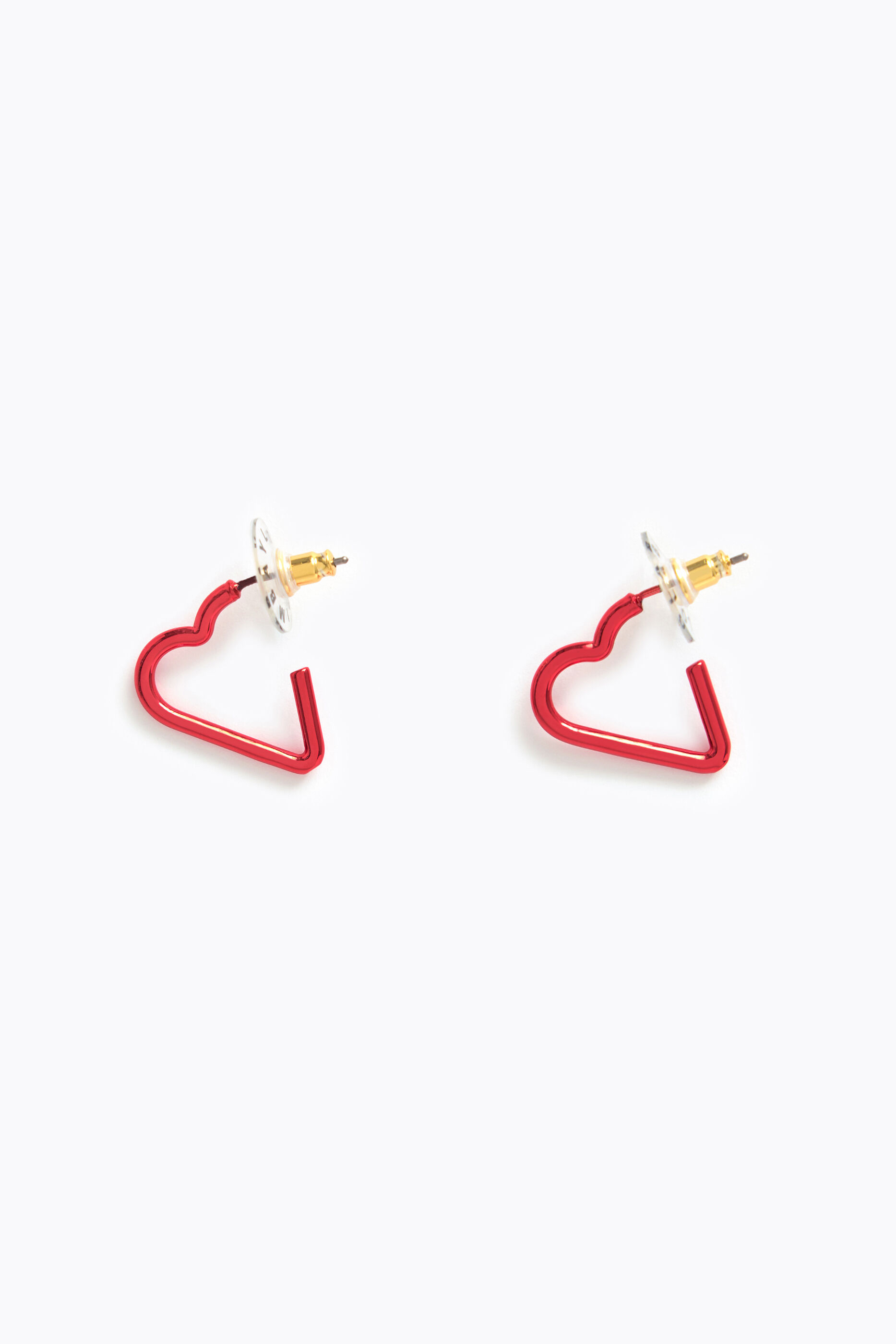 Pendientes corazón rojo