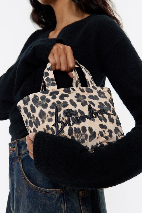 Minibolso nylon Leopard natural Minibolso nylon Leopard natural