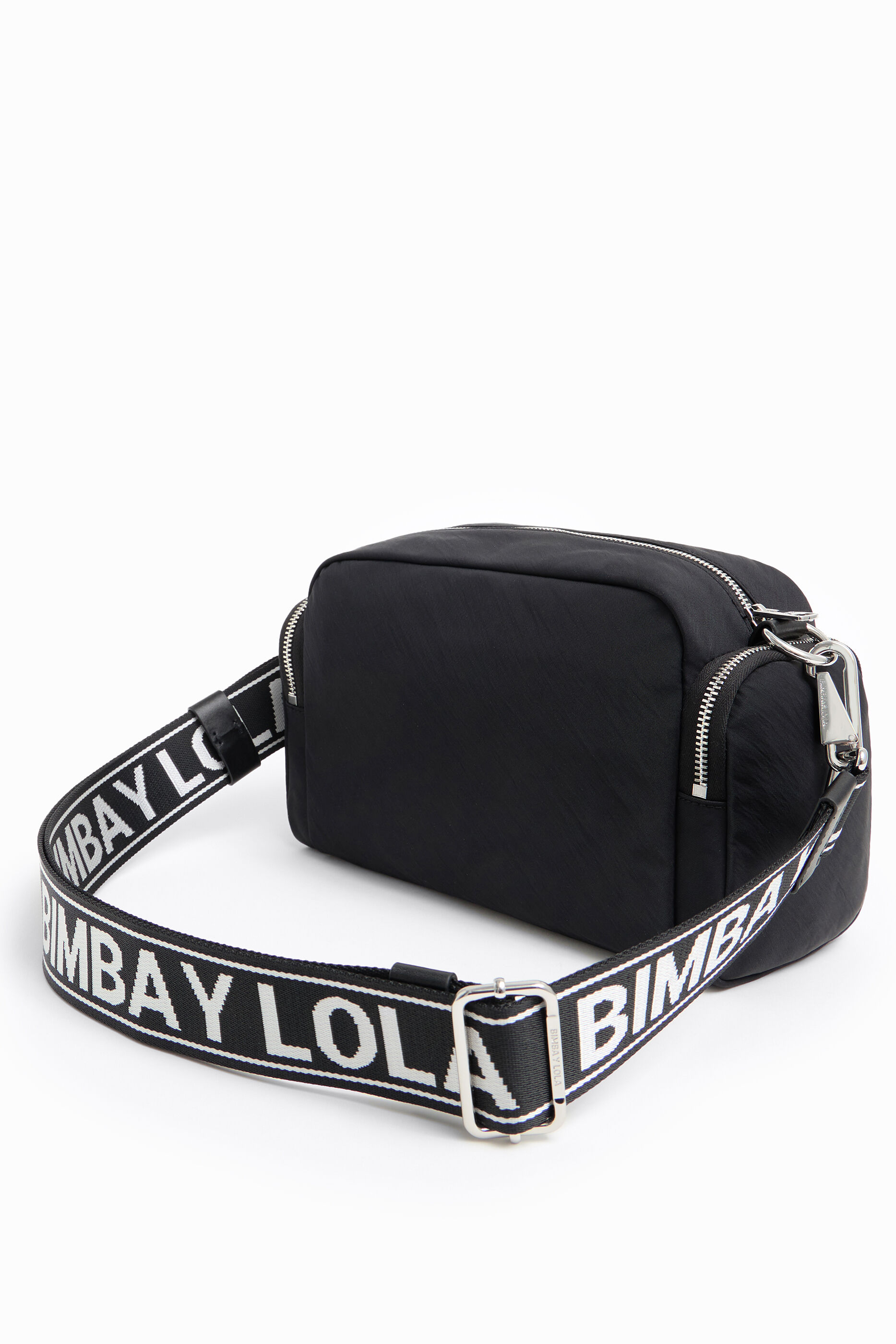 Bolso bandolera M nylon negro