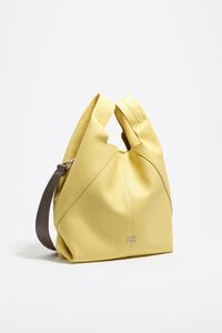 Bolso Paper mediano piel lisa banana Bolso Paper mediano piel lisa banana