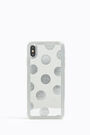 Funda iPhone XS Max dots plata Funda iPhone XS Max dots plata