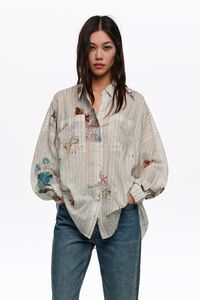 Camisa oversize algod&oacute;n Seabed rayas