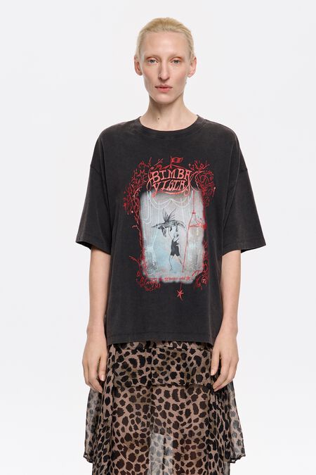 CAMISETA OVERSIZE TRAP NEGRO