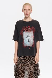 Camiseta oversize logo negra Camiseta oversize logo negra